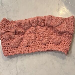 Free People Pink Crochet Tube Top